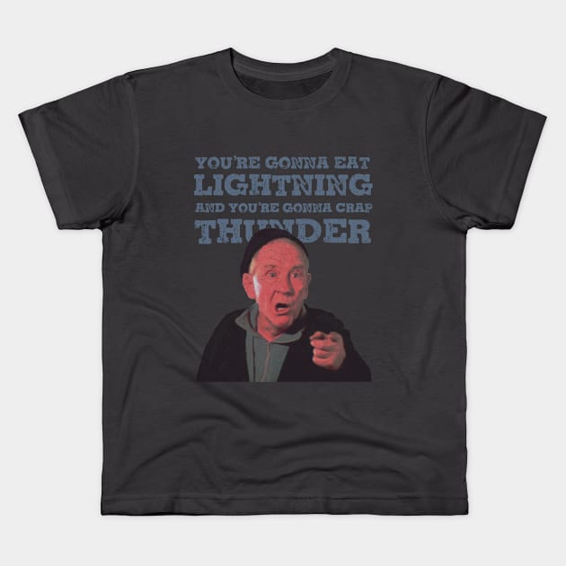 Vintage You're Gonna Eat Lightning Kids T-Shirt by Jazz In The Gardens